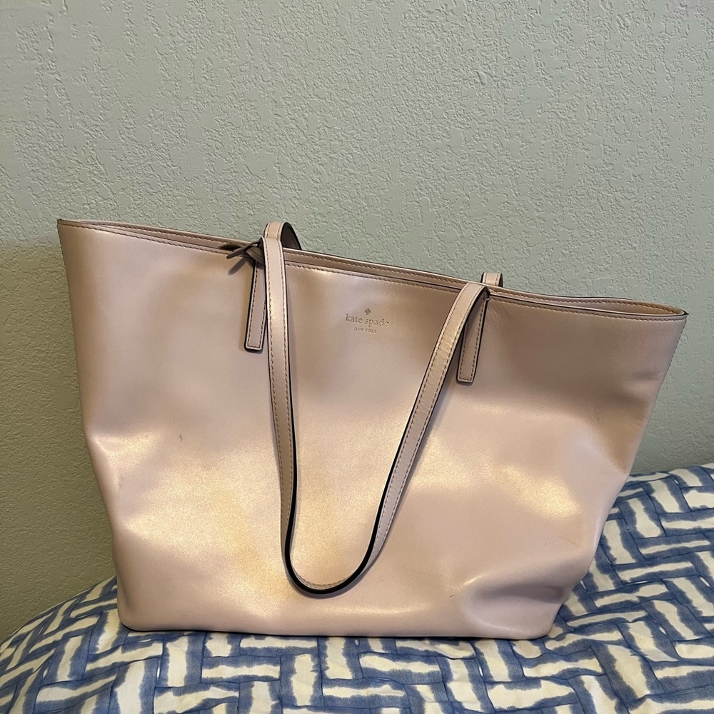 Ballet pink Kate Spade tote EUC
